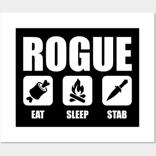 ROGUE Eat Sleep Stab Posters and Art